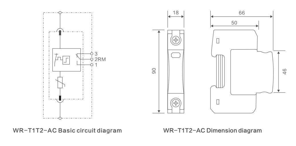 1P 20KA B + C电涌保护器电源制造商SPD电路图