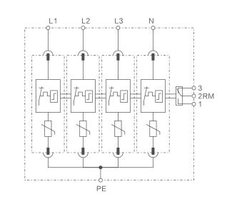 220V 1040kA RJ11电涌保护器电路图