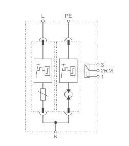 WRDZ T2T3电源SPD电气RJ45电涌保护器电路图